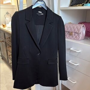 Alice + Olivia Black Blazer Tailored Suit Jacket